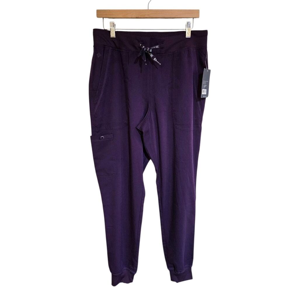 NWT Med Couture Scrubs Women's Jogger Tall Pants MC7701T Eggplant Medium Tall